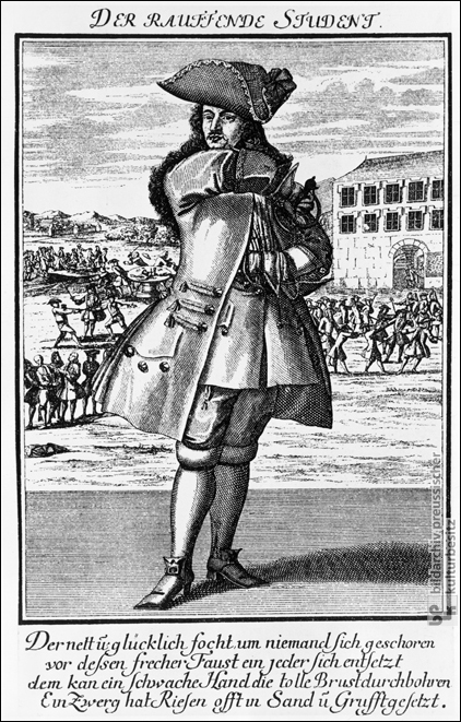 Der raufende Student (ca. 1740)